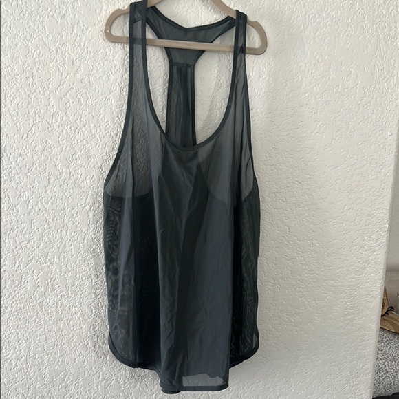 lululemon athletica Black Sheer Tank Top - Picture 1 of 3